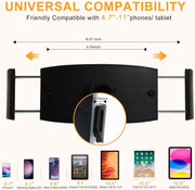 Flexible Gooseneck Tablet Holder for Bed 4.7-11" Devices, iPad Stand with 30-inch Arm Clamp, Compatible with iPad, Galaxy Tabs, Switch, Kindle (White)