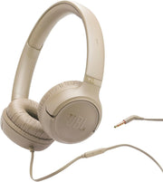 JBL Tune 520C USB-C Wired Headphones Hi-Res Audio, Pure Bass Sound, 3-Button Remote, Padded On-Ear Design Purple - JBL TUNE 530 Beige