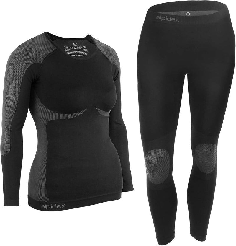 ALPIDEX Women's Thermal Underwear Functional Outfit Ski Set Warm Flexible Breathable Winter Autumn