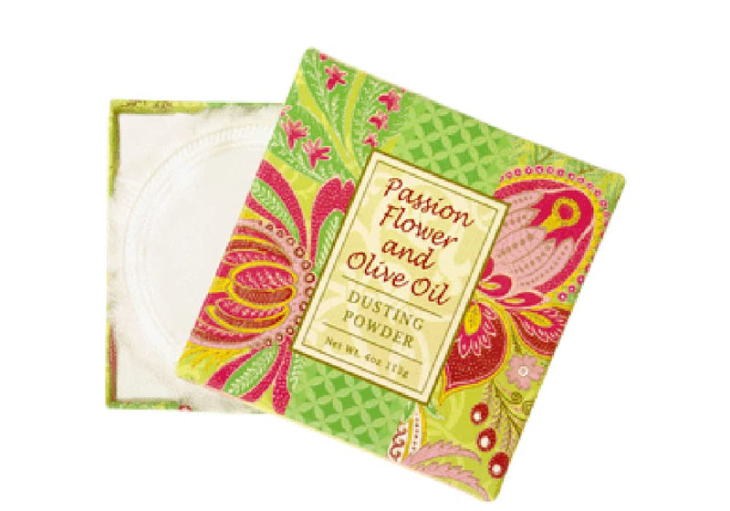 Greenwich Bay Trading Company Co. Dusting Powder, 4 Ounce, Passion Flower and Olive Oil