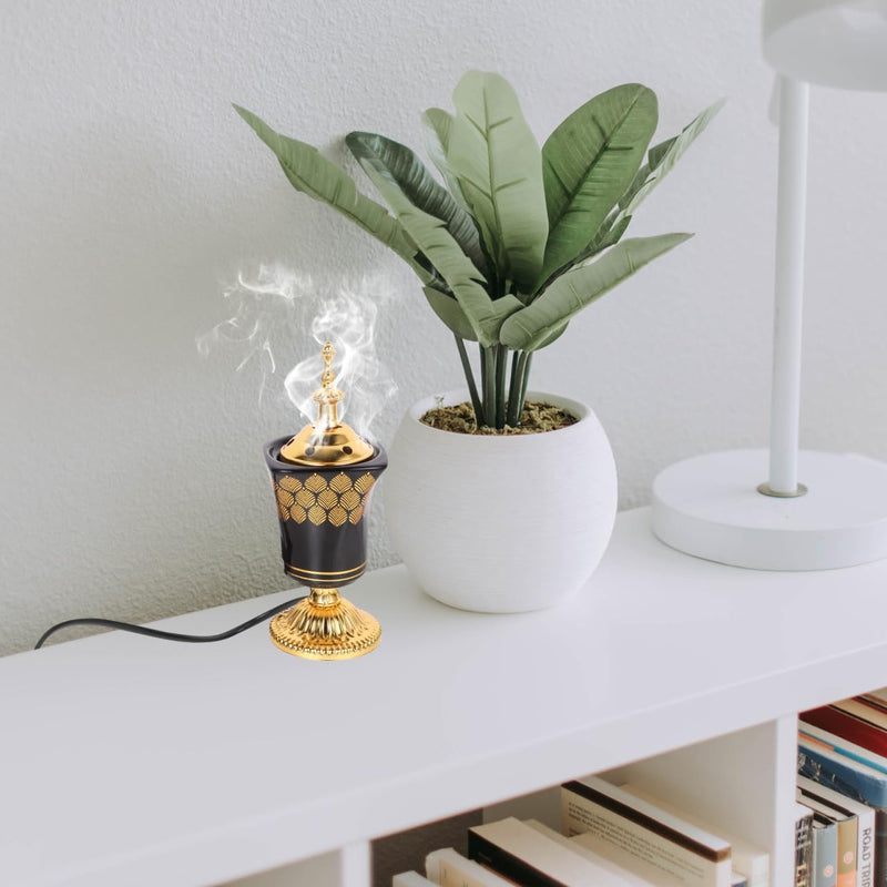 CORHAD Incense Burner Censor Burner Pot Censer Burner Electric Incense Stove Electric Bakhoor Burner Wax Melt Warmer Incense Censer Ornament Incense Electric Burner Iron Plug in Baku