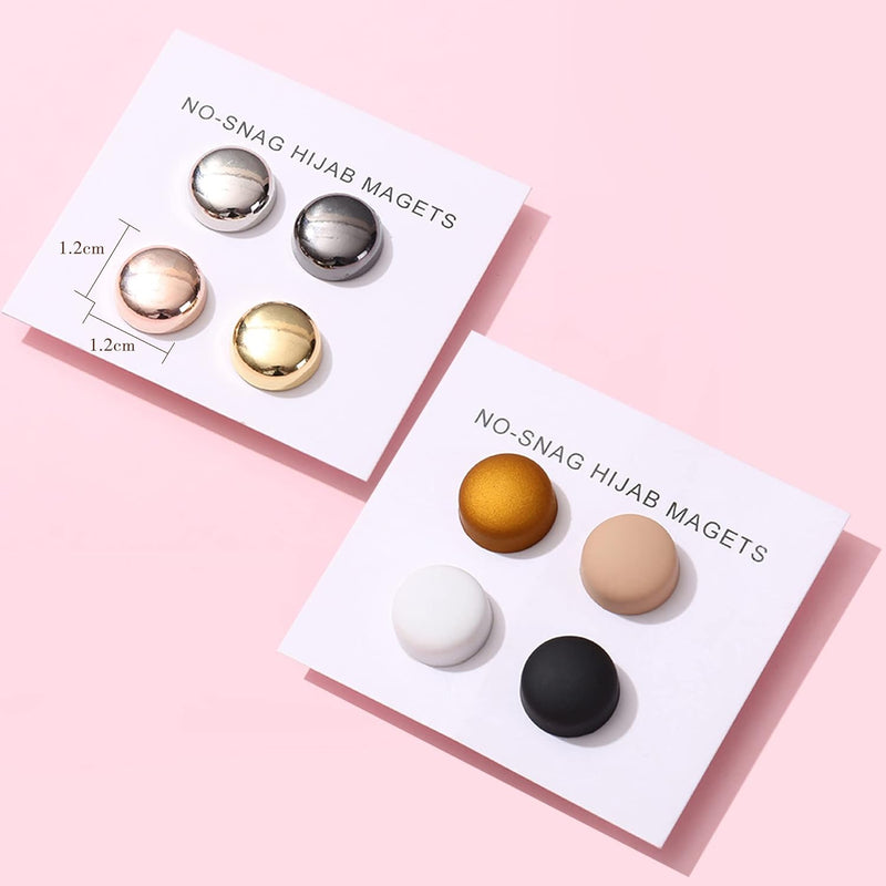 Kaket Magnets Hijab Pins 8PCS Hijab Magnets for Women Clothing Scarf Multi-Use