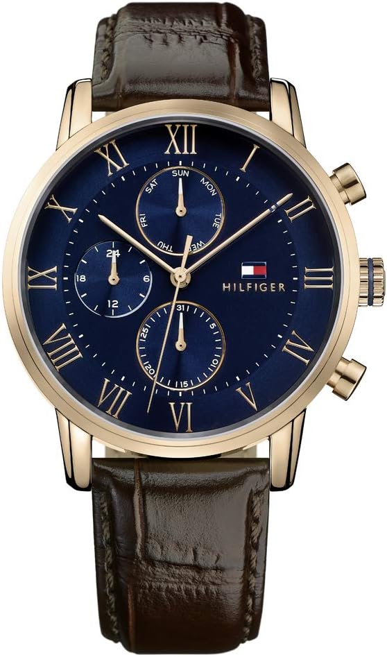 KANE Men Watch, Analog - Brown / Blue