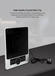 2000W Infrared Cooker Electric Infrared Glass Ceramic Cooker Digital LED Display 8 Power Levels