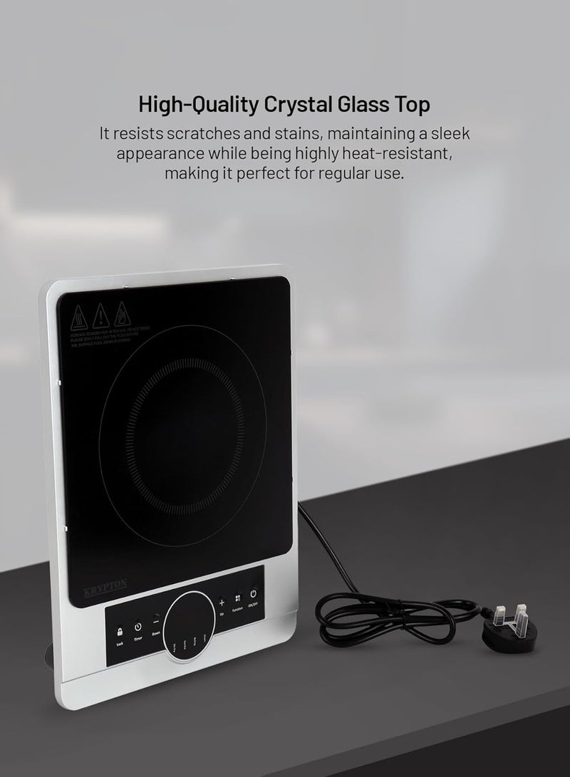2000W Infrared Cooker Electric Infrared Glass Ceramic Cooker Digital LED Display 8 Power Levels