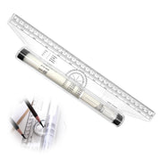 SKEIDO 1pc L Shape Sewing Ruler Plastic L Square Curve Rulers Metric Inch Right Angle For Tailor Craft Tool Drawing Measuring Supplies - 30cm