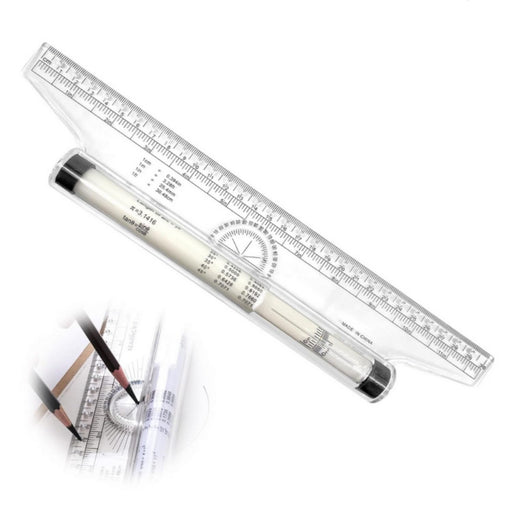 SKEIDO 1pc L Shape Sewing Ruler Plastic L Square Curve Rulers Metric Inch Right Angle For Tailor Craft Tool Drawing Measuring Supplies - 30cm