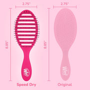 Wet Brush Speed Dry Hair Brush - Color Wash, Watermark - Vented Design and Ultra Soft HeatFlex Bristles Are Blow Dry Safe With Ergonomic Handle Manages Tangle and Uncontrollable Hair - Pain-Free