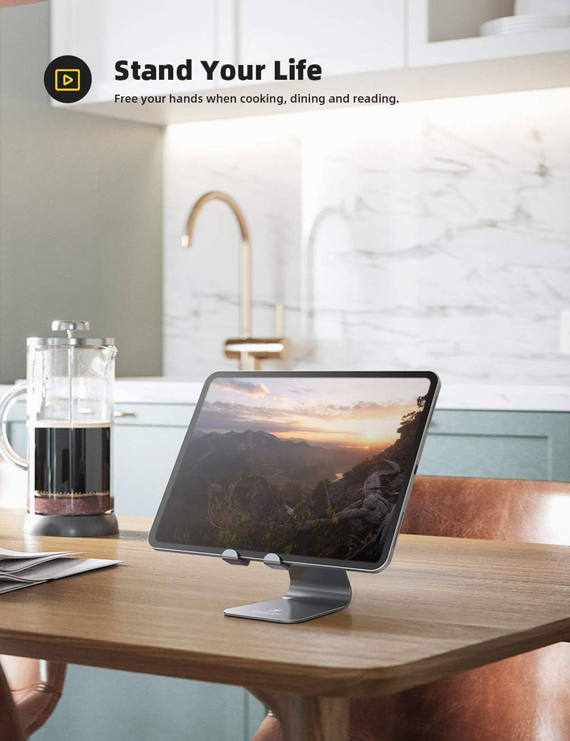 Lamicall Adjustable Tablet Stand For All Tablets Gray A1-Stand G