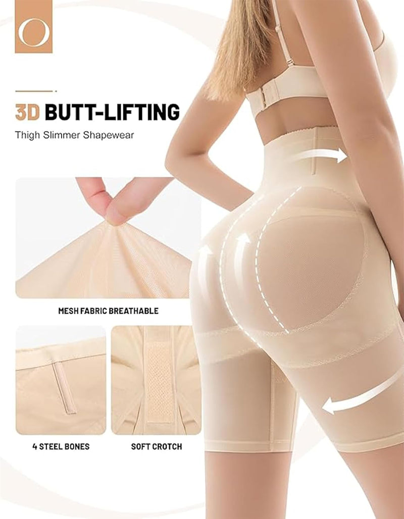 High Waist Slimming Shorts for Women Tummy Control Shapewear,Seamless Butt Lifter Thigh Slimmer Body Shaper,Waist Trainer Under Dress Panties for Weight Loss Workout Yoga