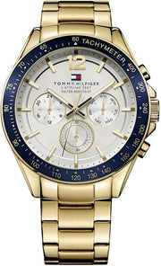Tommy Hilfiger LA ESSENTIALS Men Watch, Analog - SILVER WHITE / GOLD