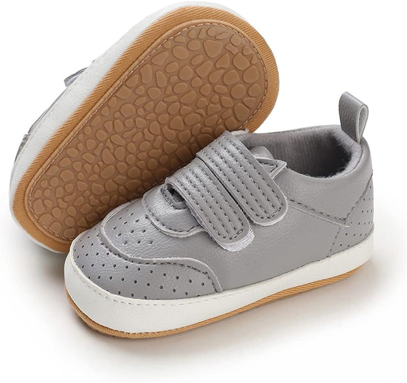 E-FAK Baby Shoes Boys Girls Infant Sneakers Non-Slip Rubber Sole Toddler Crib First Walker Shoes