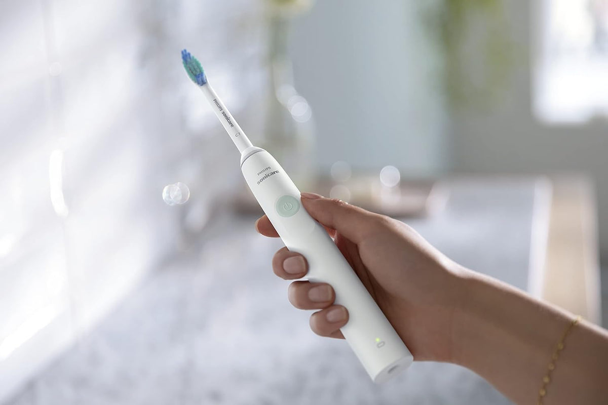 Philips Sonicare Rechargeable Electric Toothbrush 1100 Series, White, HX3641/01 Certified UAE 3 Pin – image 3
