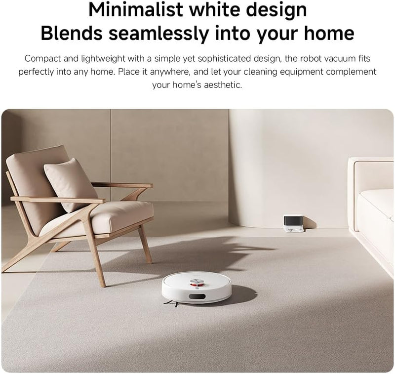 Xiaomi Robot Vacuum S40 Smart Laser Navigation Robot Mop, Powerful 10000 Pa Suction for Pet Hair, Carpets & Hard Floors