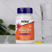 Supplements, Vitamin D-3 5,000 IU, High Potency, Structural Support, 240 Softgels