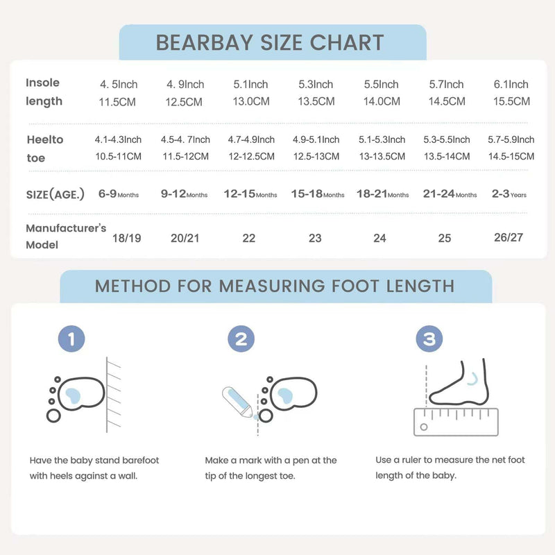 Bearbay Baby Sock Shoes Baby Walking Shoes Infant Non-Slip Breathable Slippers with Soft Rubber Sole Baby Boys Girls Sneakers