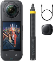 X5 - Waterproof 8K 360 Action Camera, Leading Low Light, Invisible Selfie Stick Effect, Rugged and Replaceable Lens, 3-Hour Battery, Triple AI Chip Design, UAE Version - No Drone Bundle
