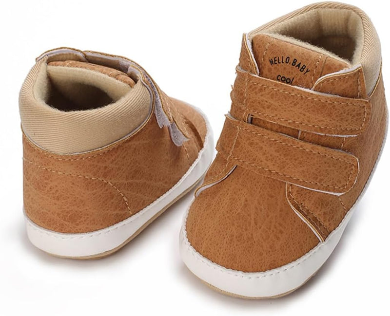 E-FAK Baby Shoes Boys Girls Infant Sneakers Non-Slip Rubber Sole Toddler Crib First Walker Shoes