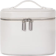 Makeup Bag Travel Makeup Bag with Compartments and Handle Portable Toiletry Bag for Women - Beige