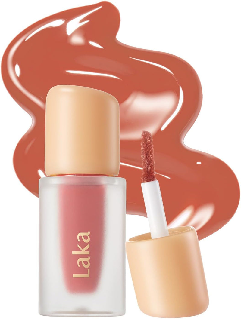 Fruity Glam Lip Tint Mini, 1.9g/0.07oz, Glowing Lip Stain with Wide Color Spectrum, Hydrating & Lightweight Texture, Long-Lasting Bold Stain, Non-Sticky, Vegan, K-Beauty (102 Dewy) - #140 Scoop