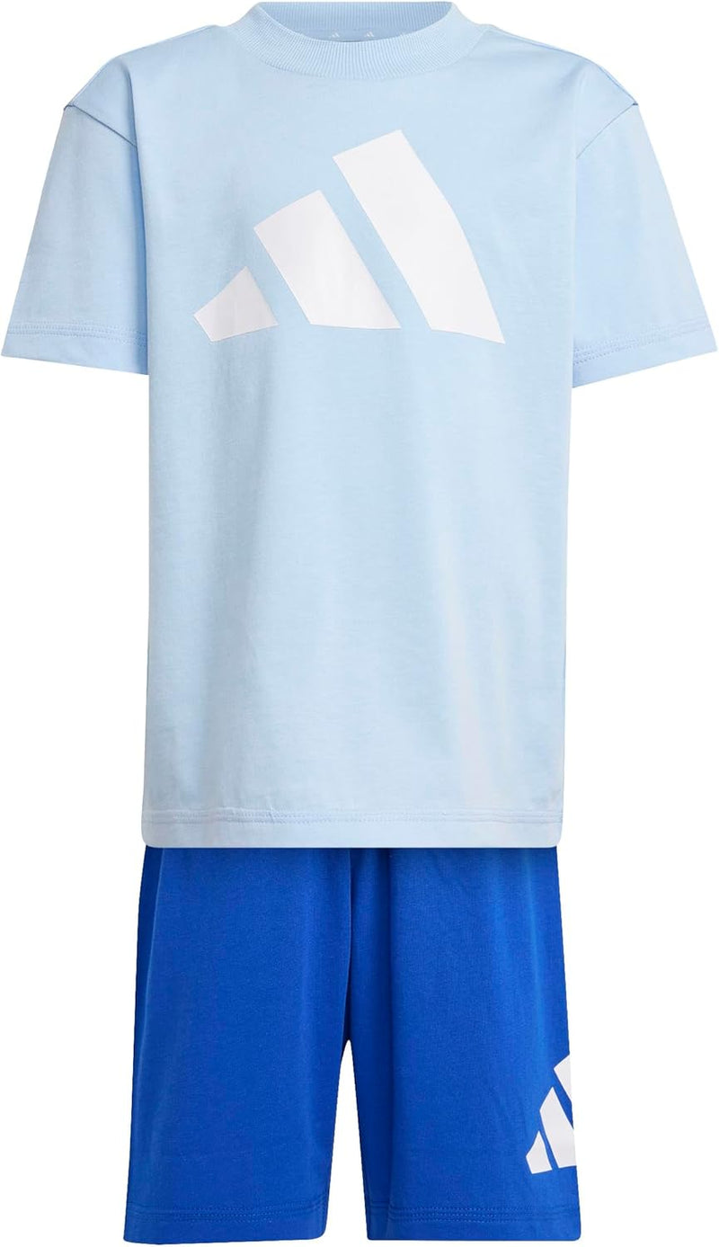 Unisex Kids LK BL T-SET 160 Suits - GLOBLU/WHITE