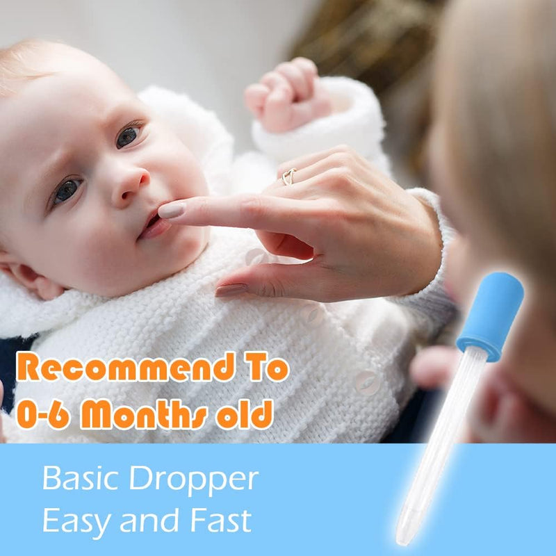 Elfzone Baby Medicine Dispenser Kit - 3PCS - Silicone Infant Medicine Syringe Pacifier Dropper, Toddler Feeding Pacifiers Dispensers Products for Babies Newborn Essentials Must Haves Medical Kits