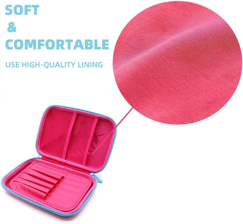 Unicorn Pencil Case with Compartments - Shockproof EVA Hard Shell Multiple Pen Slots Mesh Pockets Large Capacity Organizer for School & Travel 8.7"