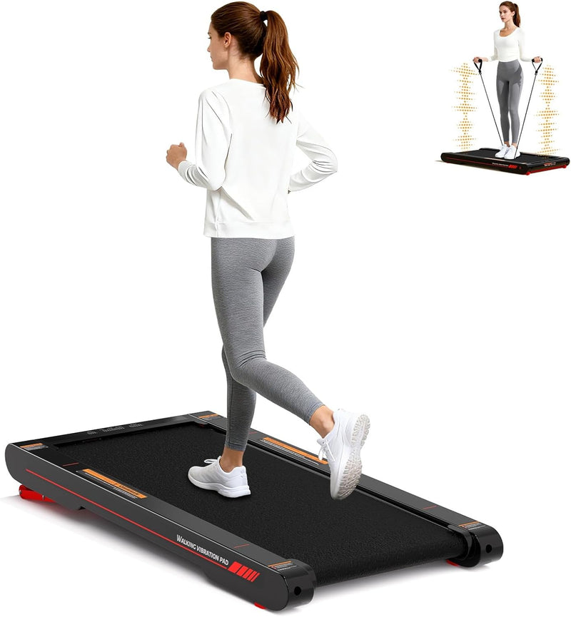 Sperax Walking Pad Treadmill with APP,Under Desk Treadmill,Vibration Walking Pad 150KG Capacity - auto 10% incline
