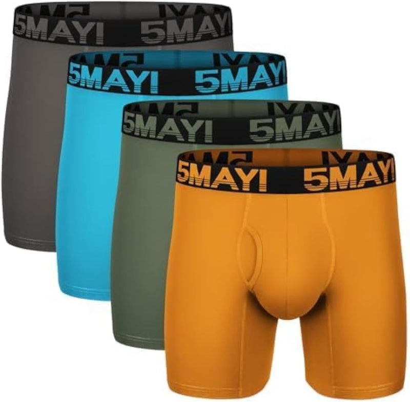 Natural Feelings Mens Boxer Shorts Soft Cotton Men Pack Breathable Mens Underwear Boxer Briefs