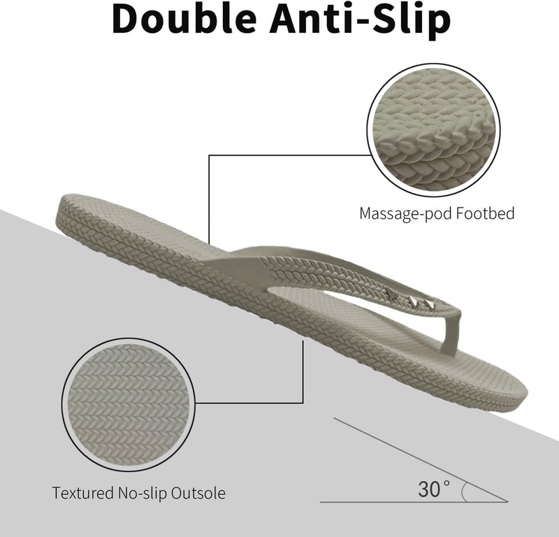 Rivet Decor Flip Flops, Comfortable Non - Slip Beach Sandals for Women, Fashion Outdoor Flip Flops