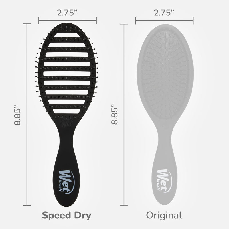 Wet Brush Speed Dry Hair Brush - Color Wash, Watermark - Vented Design and Ultra Soft HeatFlex Bristles Are Blow Dry Safe With Ergonomic Handle Manages Tangle and Uncontrollable Hair - Pain-Free