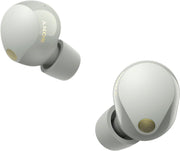 Sony WF-1000XM5 The Best Truly Wireless Noise Cancelling Earbuds, Hi-Res Audio, 24 hours battery life, Multipoint Connection, IPX4 Water Resistance, Black, UAE Version - 1-Year warranty - Silver