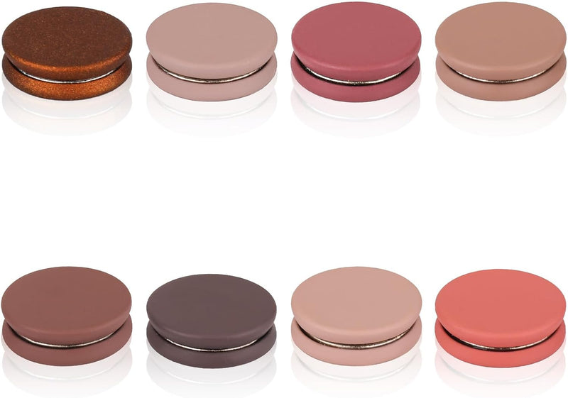 Pack of 8 Hijab Magnetic Pins, 1.4 cm, Versatile Hijab Magnetic Pins, Hijab Magnets, Without Hooks, Strong Magnetic Hijab Pins, Needle-less Brooch for Women, Clothing