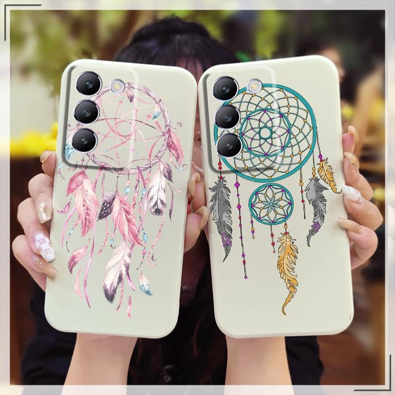 Lulumi-Phone Case For VIVO Y100 5G Indonesia/Y200E 5G/V30 Lite, phone cover Silicone mobile phone case Solid color protective cell phone cover Durable Skin feel silicone Soft Case