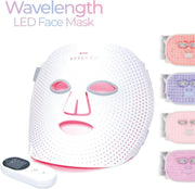 stylPro Wavelength LED Face Mask - Multi-Mode Skincare with Red, Blue, Near-Infrared Light for Wrinkles, Blemishes - Flexible, Rechargeable, User-Friendly, Designed in UK, Professional-Grade