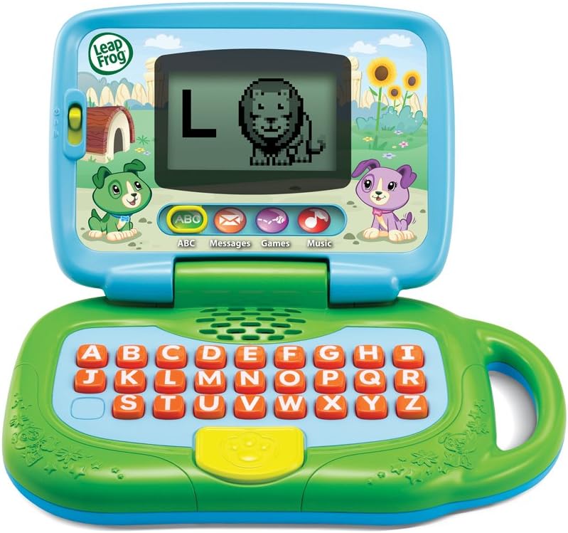 LeapFrog Scout My Own Leaptop (Green), Interactive Learning Laptop, Teaches Letters, Numbers, and Fun Activities, Ideal for Kids Aged 25 Years - Green Standard Packaging
