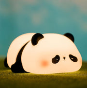 Capybara LED Cute Night Light for Kids, Silicone Rechargeable Night Light - 3 Level Dimmable Bedside Touch Lamp,Nightlight for Room Decor, Cute Gifts Stuff for Boys Girls Baby Children - Panda 01