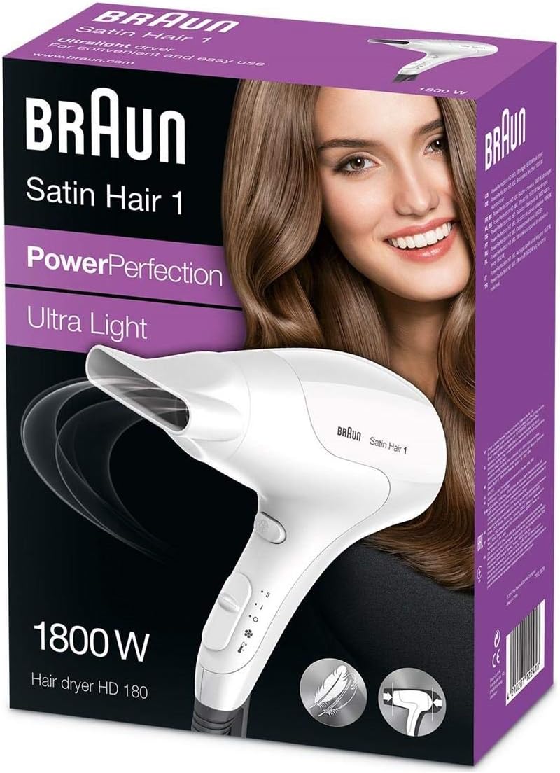 Braun Satin Hair 1 HD180 Hair Dryer 1800 Watt