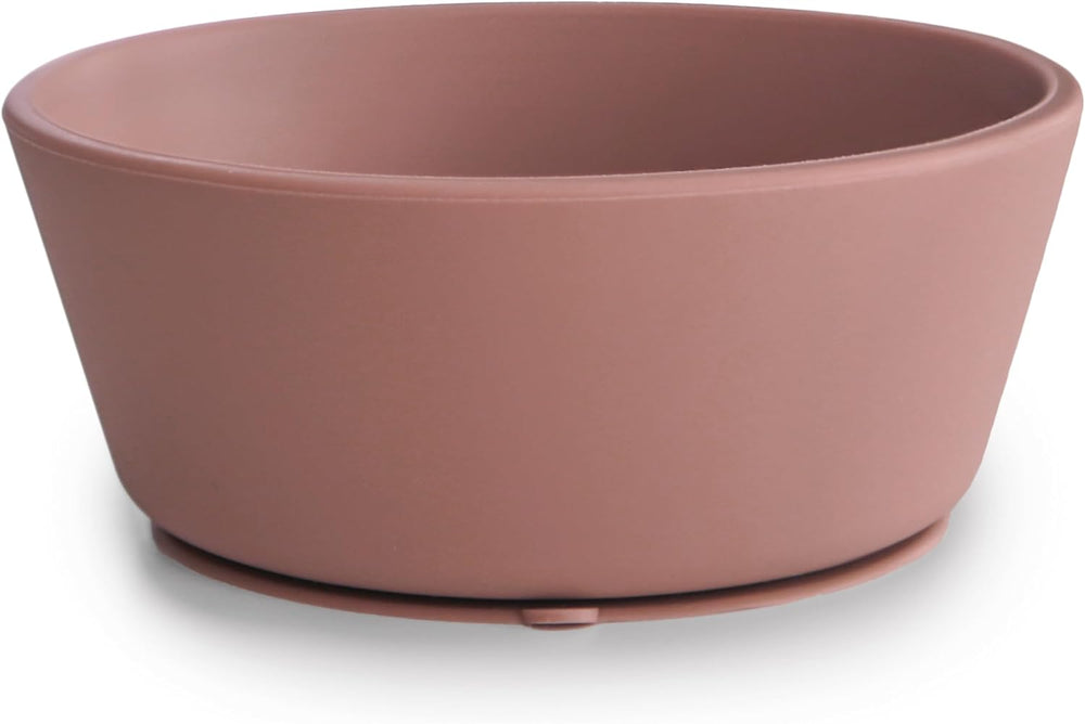 Silicone Baby Food Bowl with Suction, Spill-Proof Design, Microwave & Dishwasher Safe - BPA-Free, Food-Grade Material Stays Cool to Touch for Easy Self-Feeding, 280ml Woodchuck