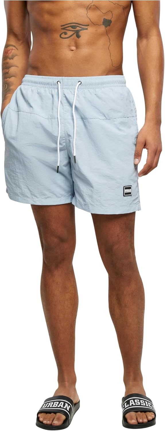 Men Block Swim Shorts Swim Trunks (pack of 1) - Summer Blue