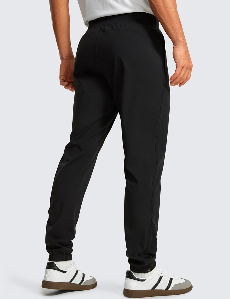 CRZ YOGA Men's Lightweight Jogger Pants - 30'' Elastic Stretchy Pants with Side Pockets