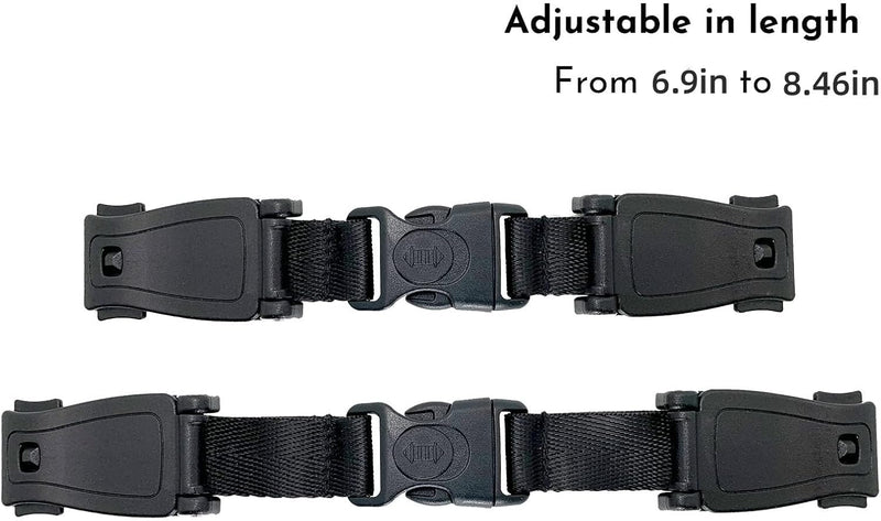 1pcs Universal Child Chest Harness Clip, Car Seat Safety Belt Clip Buckle, Anti-Slip Baby Chest Clip Guard Compatible with Seats, Strollers, Schoolbags, for 1.5-inch Width Harness (black)