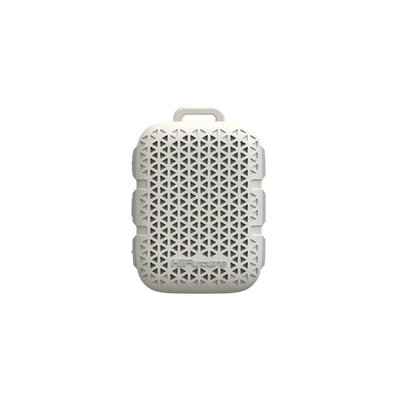HiFuture Pocket S Mini Portable & Wearable Speaker, 8hrs Playtime, Premium Look, Magnetic Clip, IPX7 Waterproof, 77 Garm lightweight, Type-C charging, White Color