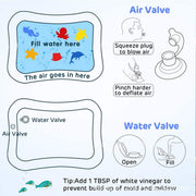 Tummy Time Water Mat Octopus Inflatable Baby Water Play Mat Sensory Toys Early Developmental Baby Toys for Newborn Girl & Boy