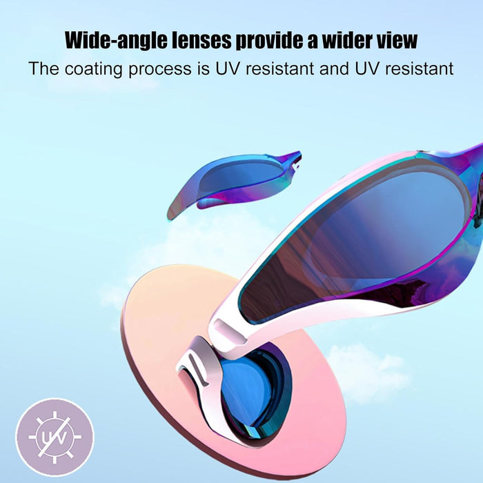 KASTWAVE Swimming Goggles, Anti-Fog, Anti-UV, No Leakage, HD Waterproof, Professional Swim Goggles, for Women Men Adult Youth