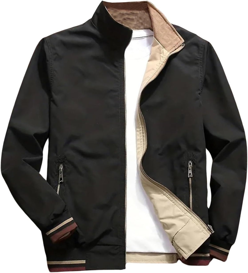 Mens J-4-khakhi Men Jacket (pack of 1) - Black