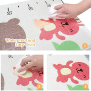 Delopik Foldable Baby Play Mat, Waterproof Foam Floor Baby Crawling Mat -FR137-1 (150 * 180 cm) (Multi Design)