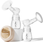 NCVI Double Electric Breast Pump, 4 Modes & 9 Levels, USB Rechargeable 2200mAh Battery, Low Noise, BPA-Free, LED Display - 8128