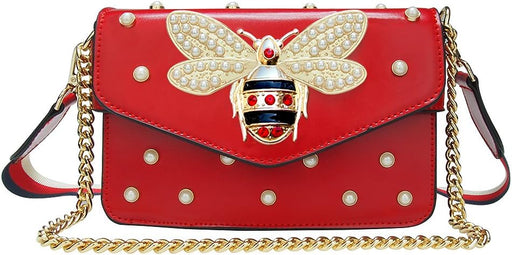 Red Crossbody Bag With Pearl | Crossbody Bag For Women