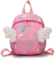 Age 1-3 Toddler Backpack Boy Girl Kids Baby Anti-lost Bag Cute Animal Children Kindergarten Angel Schoolbag - Pink